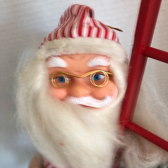 Vtg Santa and Elf Climbing Ladder Decor - Picture 9 of 15
